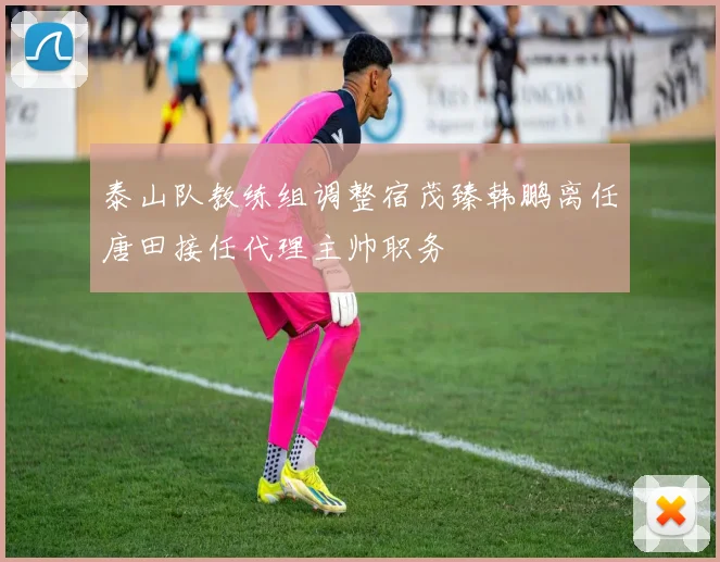 泰山队教练组调整宿茂臻韩鹏离任唐田接任代理主帅职务